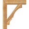 Ekena Millwork Balboa Block Rough Sawn Bracket w/ Offset Brace, Western Red Cedar, 8"W x 34"D x 42"H BKT0806X34X42BOA05RWR - alternate 3